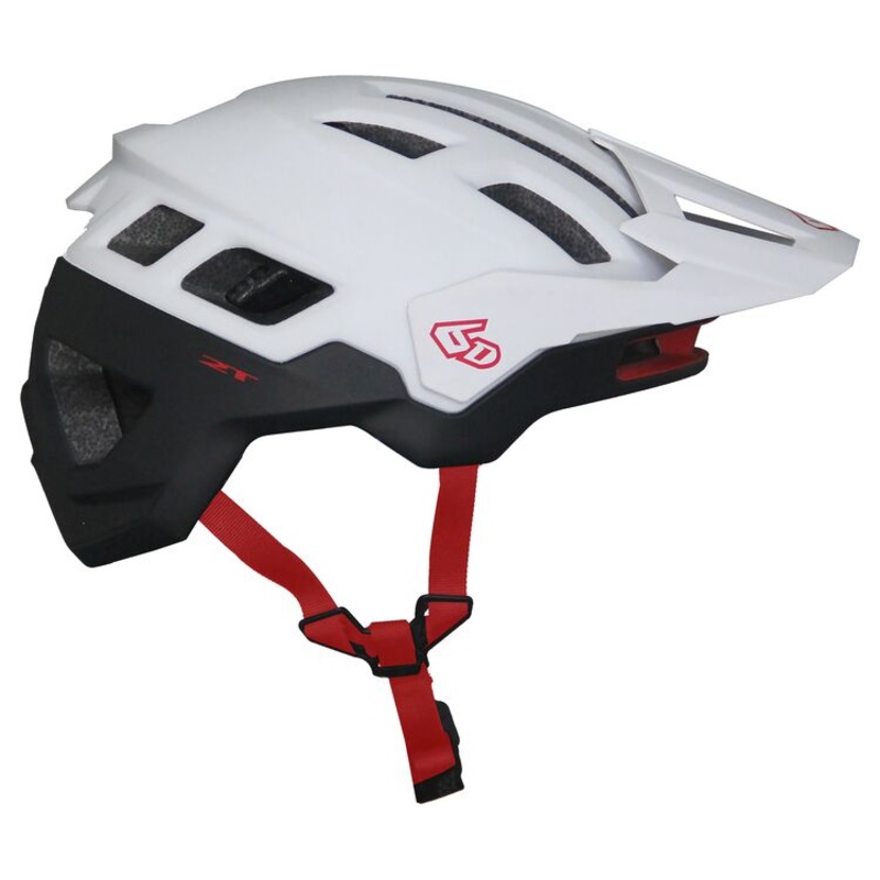 6D Helmets ATB-2T Ascent Trail MTB Helmet – Matt White Black Matt White – Black X-Small/Small