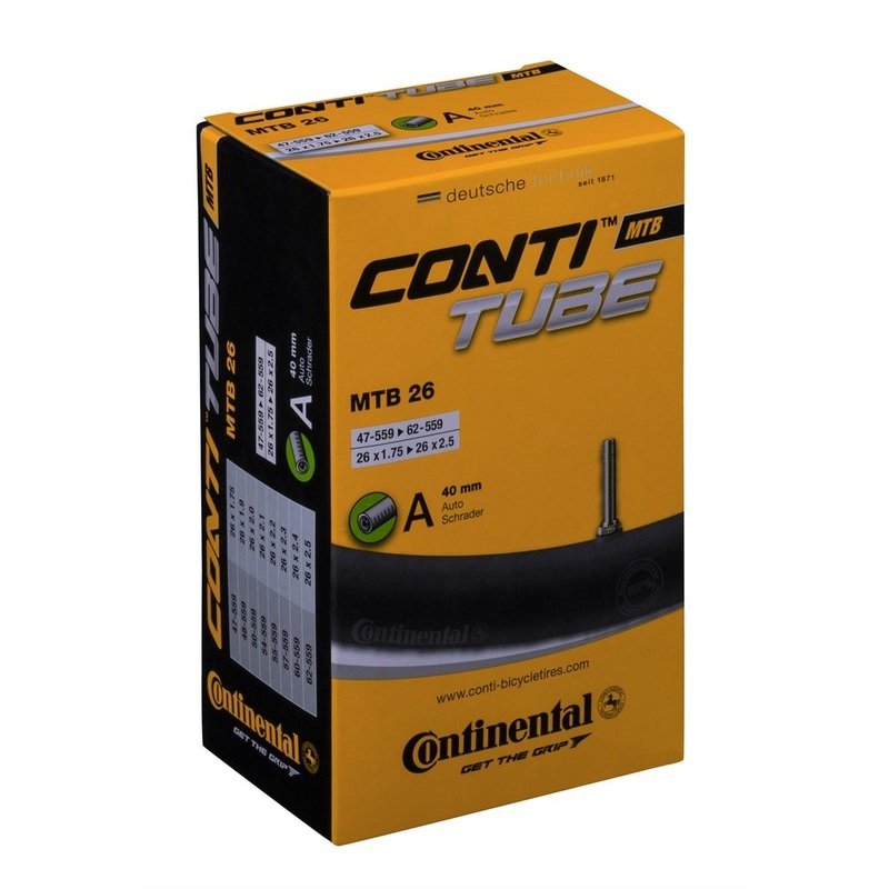 Continental 26″ MTB Tube 1.75 – 2.5″ 40mm – Schrader
