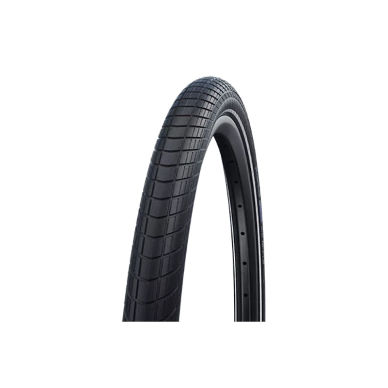 Schwalbe Big Apple 24″ Cruiser Wire Tire – Reflective Black – Reflective 2.0″ RaceGuard – E25