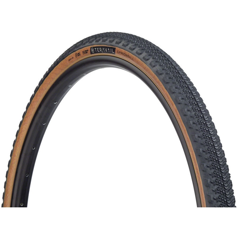 Teravail Cannonball Tire – 650b x 40, Tubeless, Folding, Tan, Light and Supple