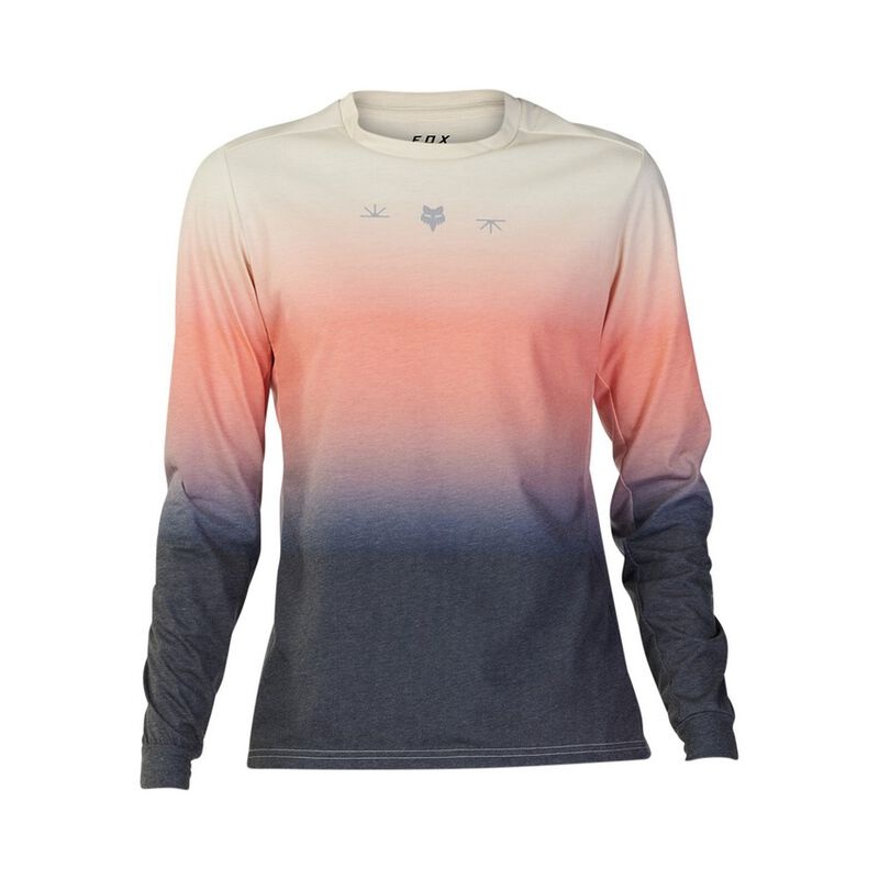 Fox Racing Ranger Dri Release MD Long Sleeve MTB Jersey – Lunar – Bone Bone Small