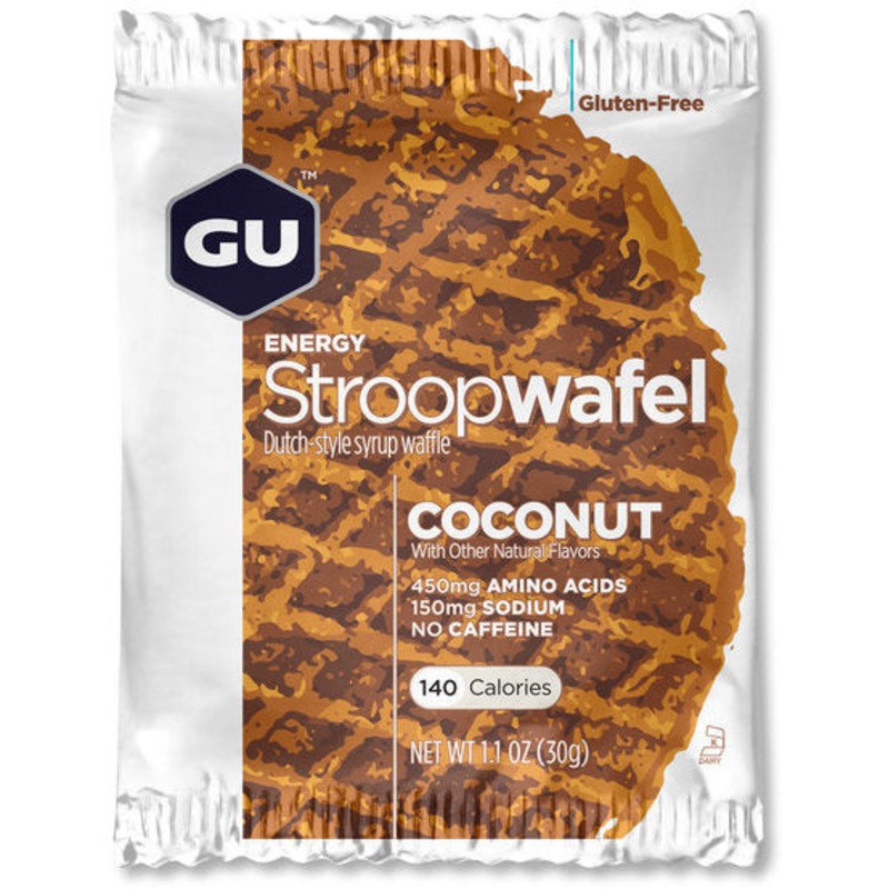 GU Stroopwafel – Coconut (GF) Coconut (Gluten Free) Single Sachet