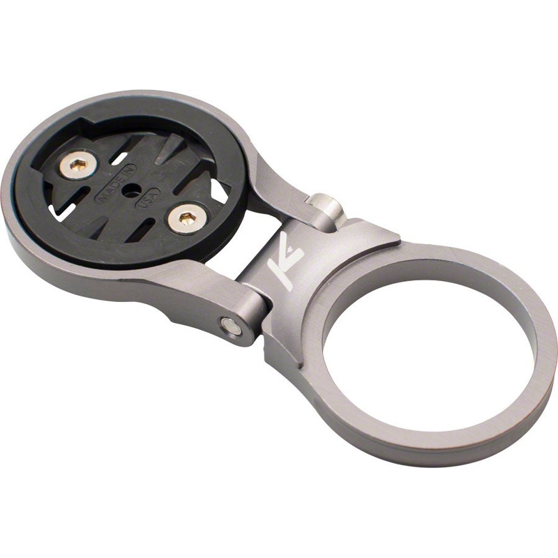 K-EDGE Adjustable Stem Mount for Garmin Quarter Turn Type Computers, Gunmetal
