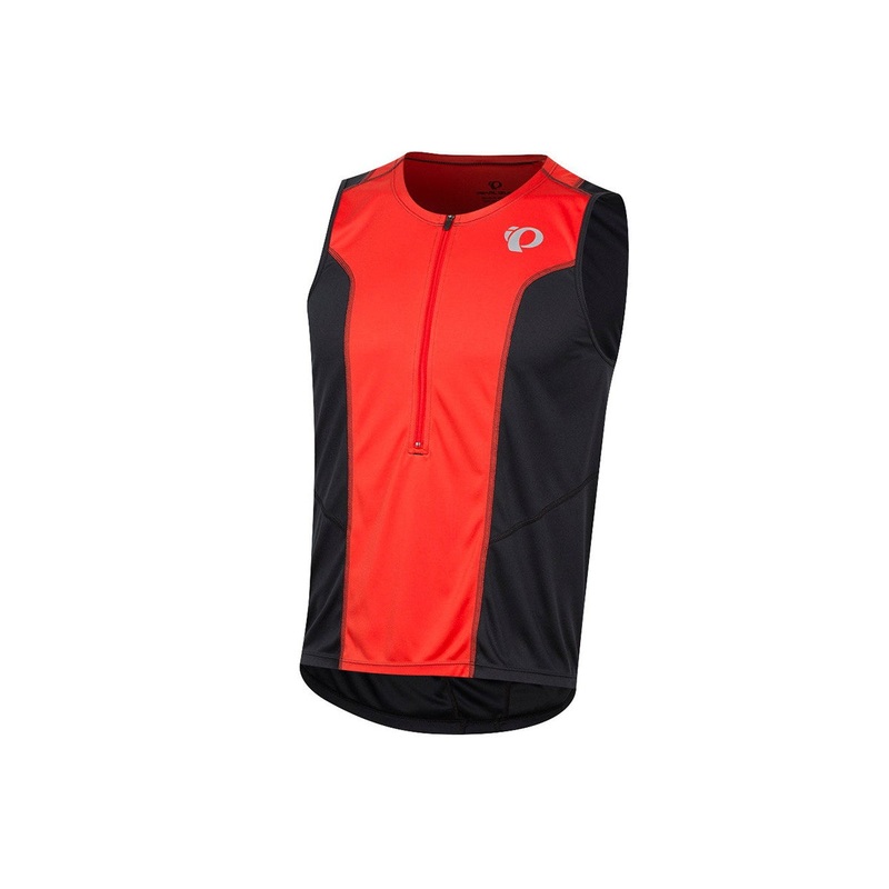 Pearl Izumi Select Pursuit Tri Sleeveless Jersey – Black-Torch Red Black – Torch Red Small