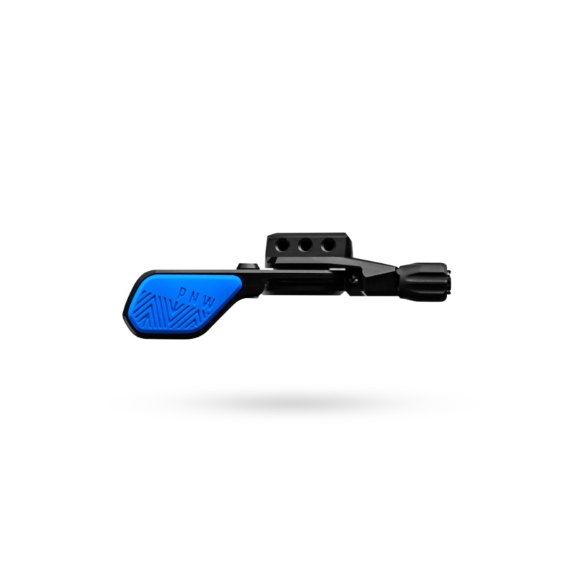 PNW Loam Lever V2 Dropper Post Lever, MMX Mount Clamp, LTD Pacific Blue