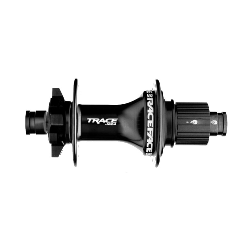 Race Face Trace J-Bend MTB Disc Hub – Rear – Black Black 12x148mmTA 32h – MicroSpline