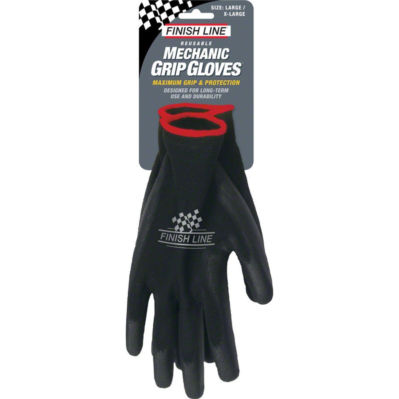 Finish Line Mechanic’s Grip Gloves, LG/XL