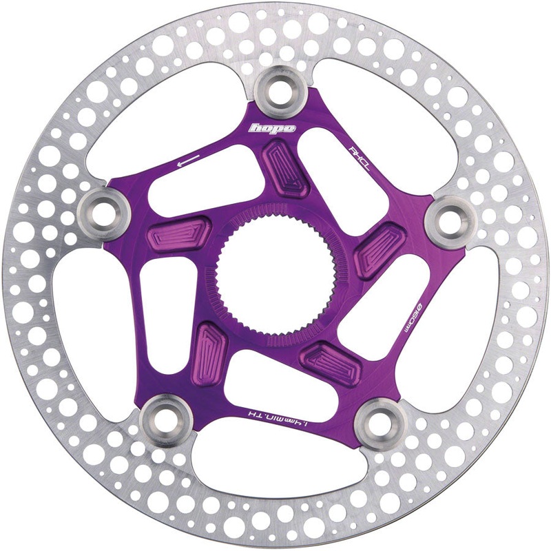 Hope RX Disc Rotor – 160mm, Center-Lock, Purple