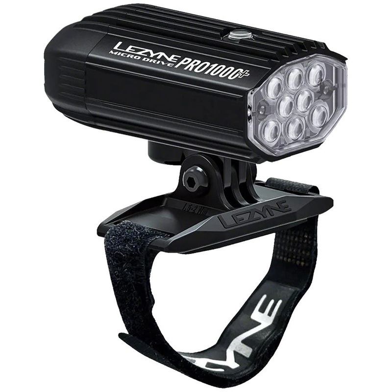 Lezyne Helmet Micro Drive Pro 1000+ Helmet Mount Headlight – Black
