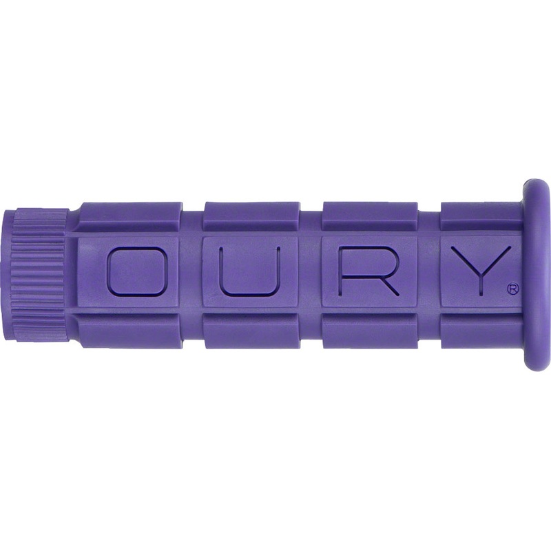 Oury Single Compound Grips – Purple Classic Soft Grips With Raised Blocks