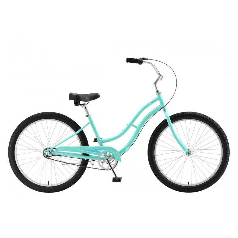 Sun Bicycles Revolutions 3-Speed Step-Thru Cruiser Bikes  High-Tensile Steel Frame, Alloy Rims, 16 & 24 Options, Ideal for Casual Riding and Young Adults Mint