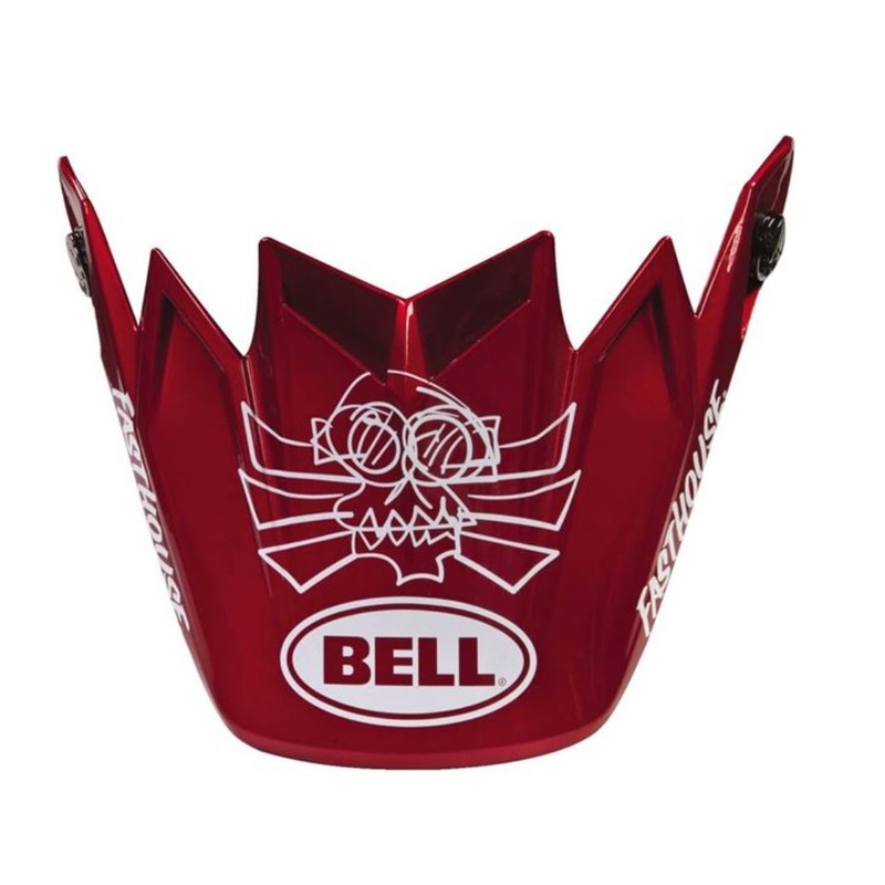 Bell Moto-9 Flex Replacement Visor – Fasthouse Day In The Dirt – Red-Navy Red – Navy