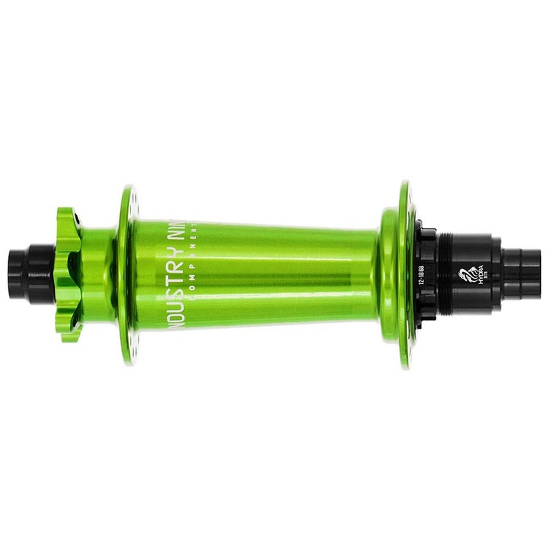 Industry Nine Hydra Classic Rear Hub – 12 x 148mm 6-Bolt Micro Spline Lime 32H