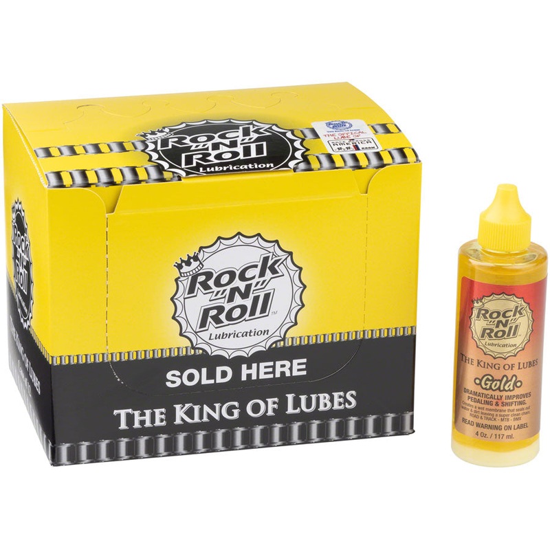 Rock-N-Roll Gold Bike Chain Lube – 4oz, Drip, POP Box of 12