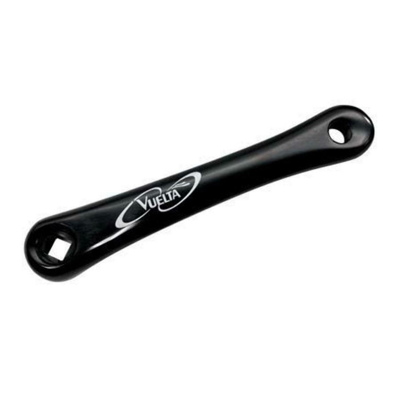 Vuelta Alloy Square Taper Crankarm – Black Black 170mm – Diamond – Left Side