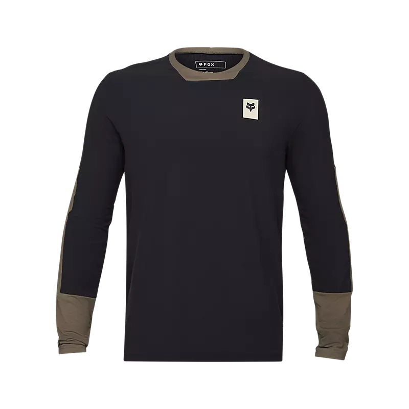 Fox Racing Defend Thermal Long Sleeve MTB Jersey – Black Black Small