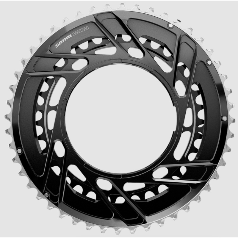 High-Performance SRAM Force 2x Thread Mount Aluminum Chainrings for 12-Speed E1 AXS, Lightweight Stiffness & Power Meter Compatibility 50/37T