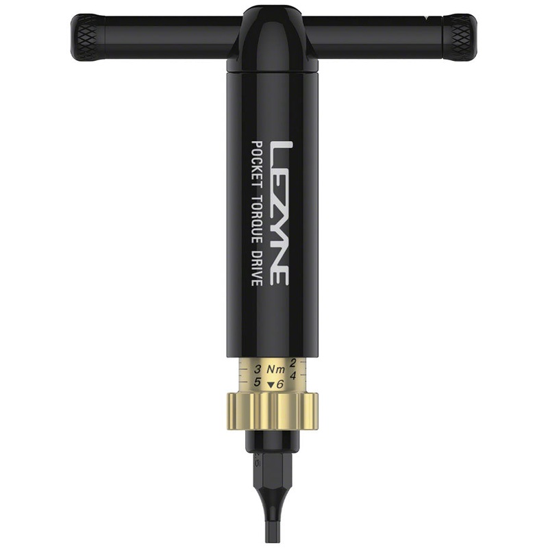 Lezyne Pocket Torque Drive Torque Wrench – 2-6 Nm, 2.5, 3, 4, 5MM, T20, AND T25 BITS, With Storage Case, Black