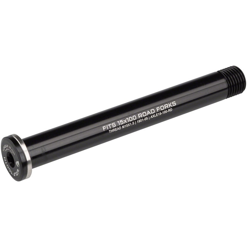 Wolf Tooth Front Thru Axle – 15 x 100mm Road Black