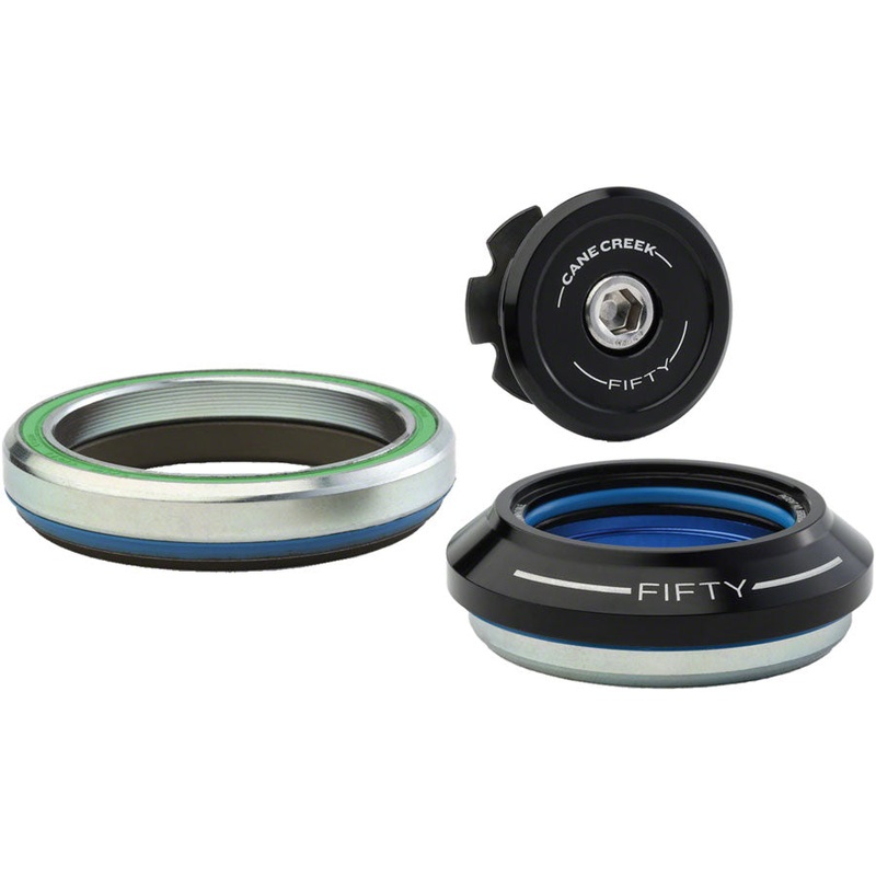 Cane Creek 50 Headset – IS42/28.6/H9 Upper | IS52/40 Lower, Tapered, Black