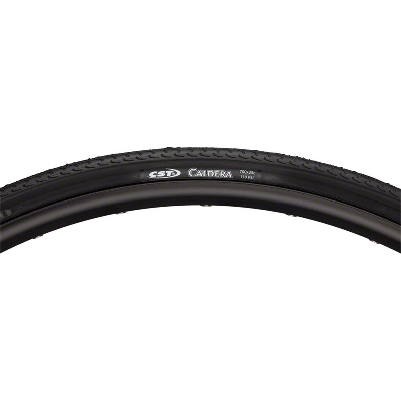 CST Caldera Tire 700 x 25 Clincher Wire Black Reflective Road Bike TB86464000