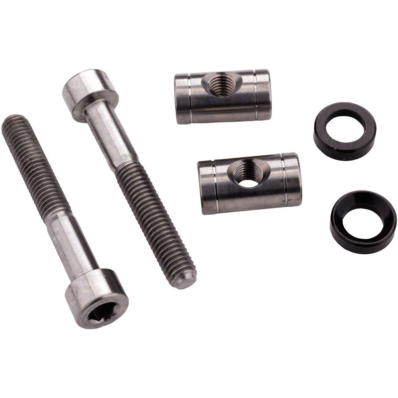 FOX Tooling Kit – 2022 Transfer SL Saddle Clamp Hardware: Bolt, Pin and Washer, Pair (Titanium)
