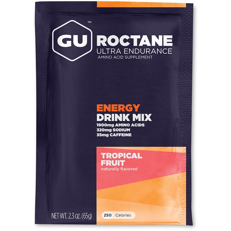 Gu Roctane Drink Trop Fruit Energy Fuel for Endurance Athletes Pack of  10