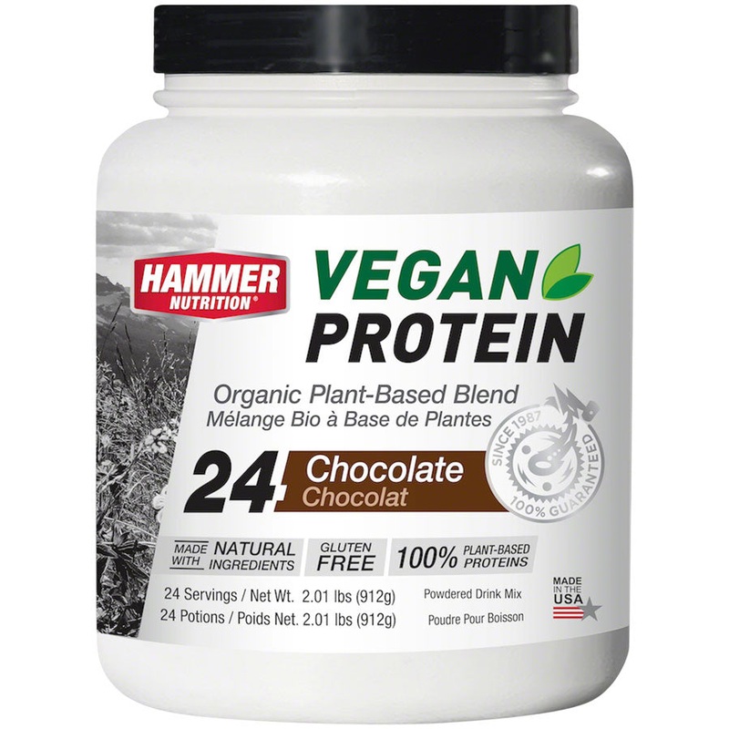 Hammer Vegan Protein Mixes  Organic Almond, Chocolate & Vanilla Plant-Based Recovery Drinks with Complete Amino Profile & Digestive Enzymes Chocolate