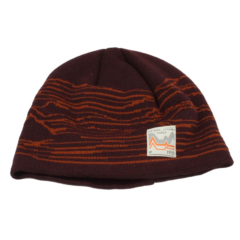 Pearl Izumi Merino Knit Graphic Beanie – Garnet Ridges Garnet Ridges One Size
