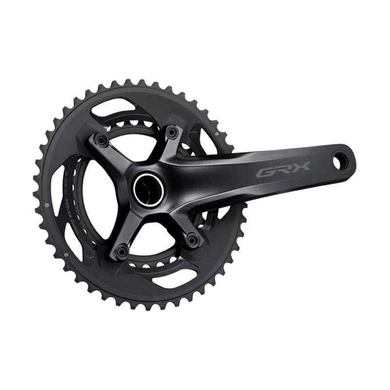 Shimano RX600 GRX 11 Spd Double Crankset Black 165mm – 46-30t No BB