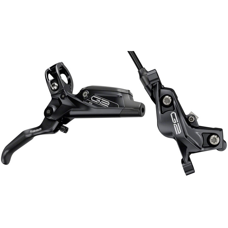 SRAM G2 RS Disc Brake and Lever – Rear, Hydraulic, Post Mount, Diffusion Black Anodized, A2