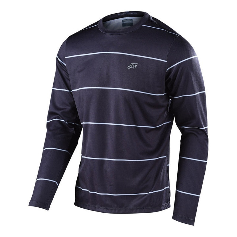 Troy Lee Designs Flowline Long Sleeve MTB Jersey – Revert – Black Black Small