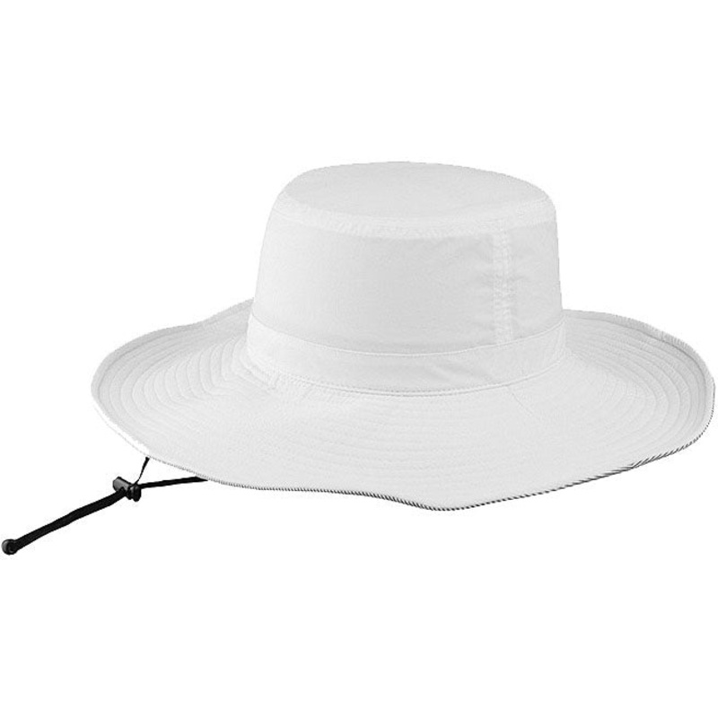 Bike Cycling Sun Hats with UV Protection, Water-Repellent Taslon Fabric, Moisture-Wicking Sweatbands & Adjustable Chin Cords WHITE