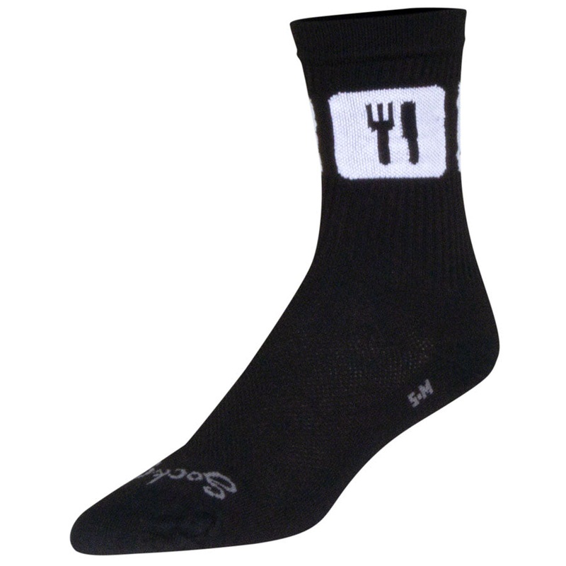 SockGuy Crew Repeats Socks – 6″, Black, Small/Medium