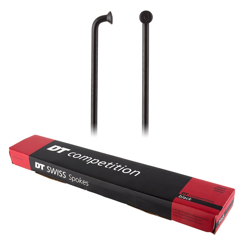 DT Swiss Competition Spoke: 2.0/1.8/2.0mm 263mm J-bend Black Box of 100