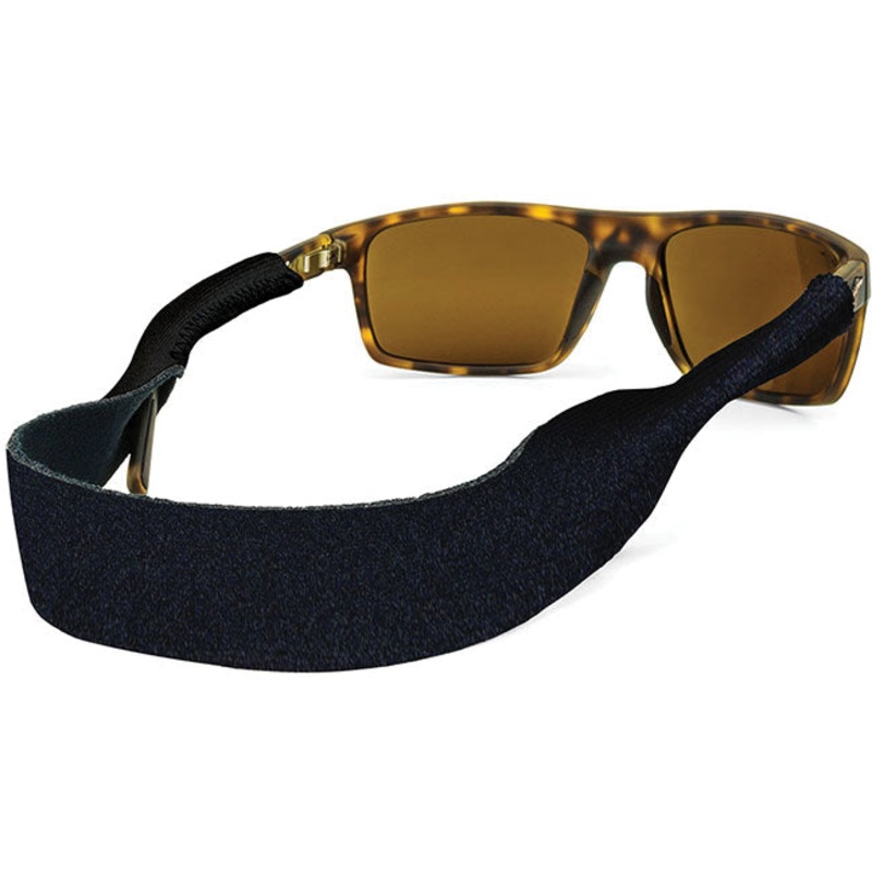 Premium Adjustable Eyewear Retainers – Croakies XL & Original Sizes in USA & Color Prints for Secure Fit & Outdoor Performance BLACK