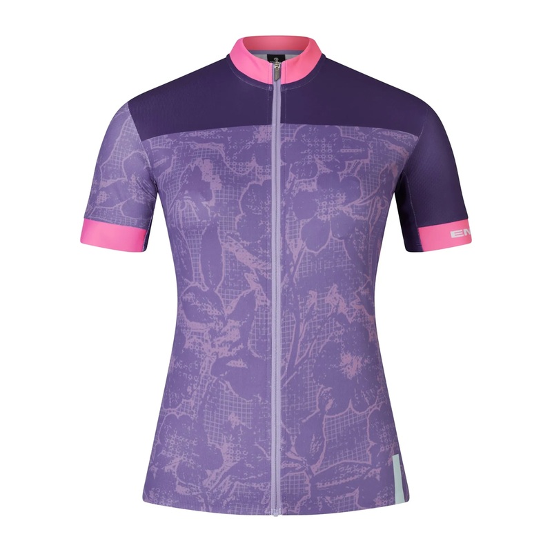 Endura FS260 Floral Block Short Sleeve Road Jersey – Womens – Bramble Bramble X-Small