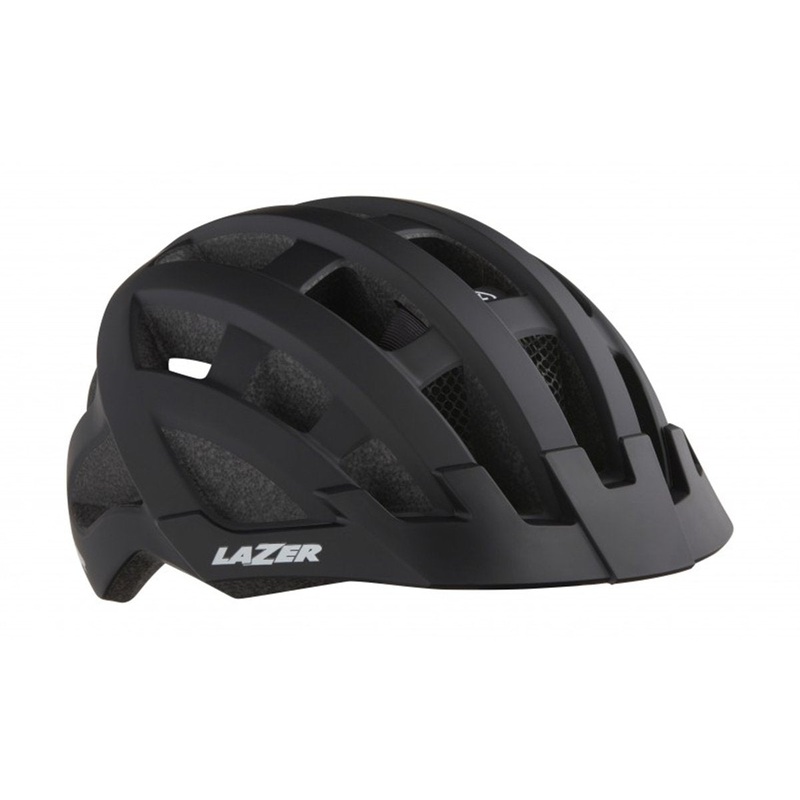 Lazer Compact DLX MIPS Commuter Helmet – Matt Black – 2020 Matt Black One Size Rear Mounted LED Light