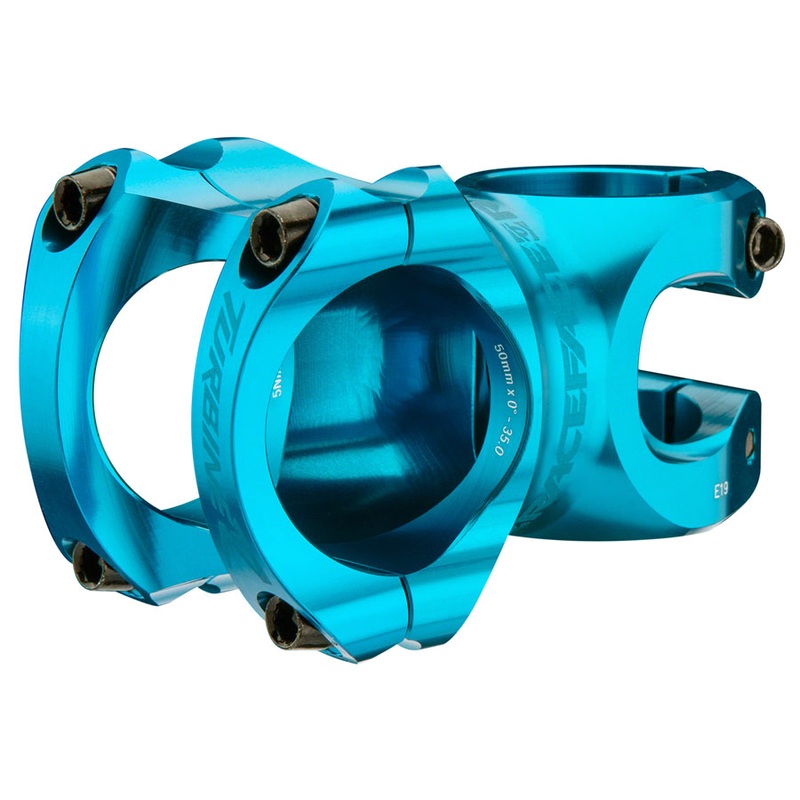 RaceFace Turbine R 35 Stem 40mm Clamp 35mm +/-0 Deg 1 1/8 in Turquoise Aluminum