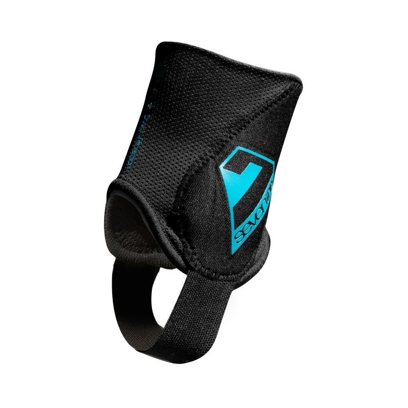 7iDP Control Ankle Guards Pair  Protective, Durable Padding for MTB and Downhill Cycling, Lightweight, Secure Fit, Black, S/M & L/XL Sizes S/M
