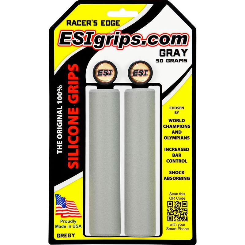 ESI Racers Edge Silicon MTB Grips – Gray Gray