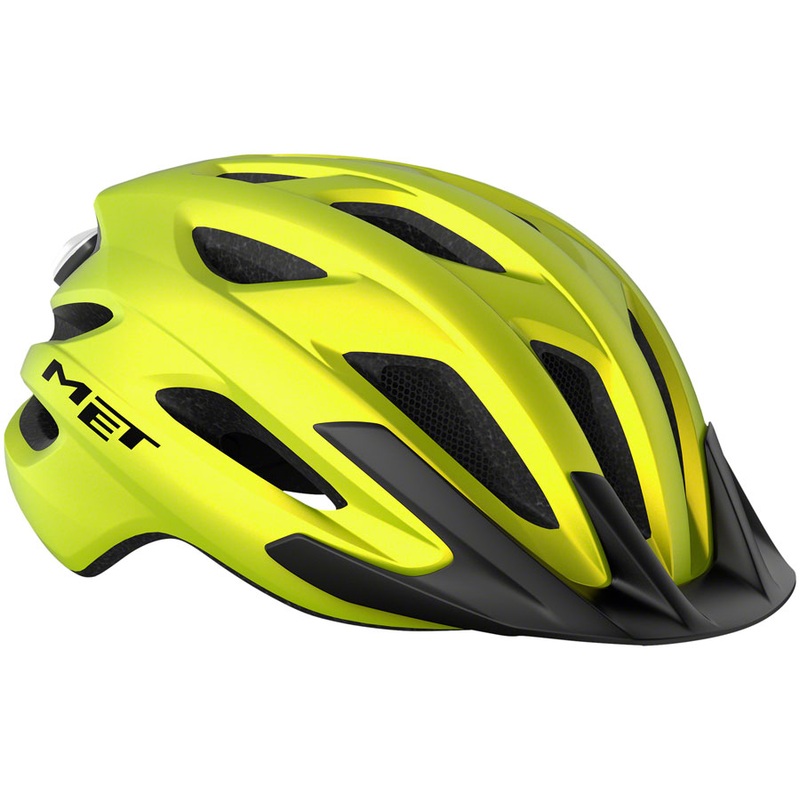Mountain Bike Helmet MET Crossover Mips – Lime Yellow Metallic Matte