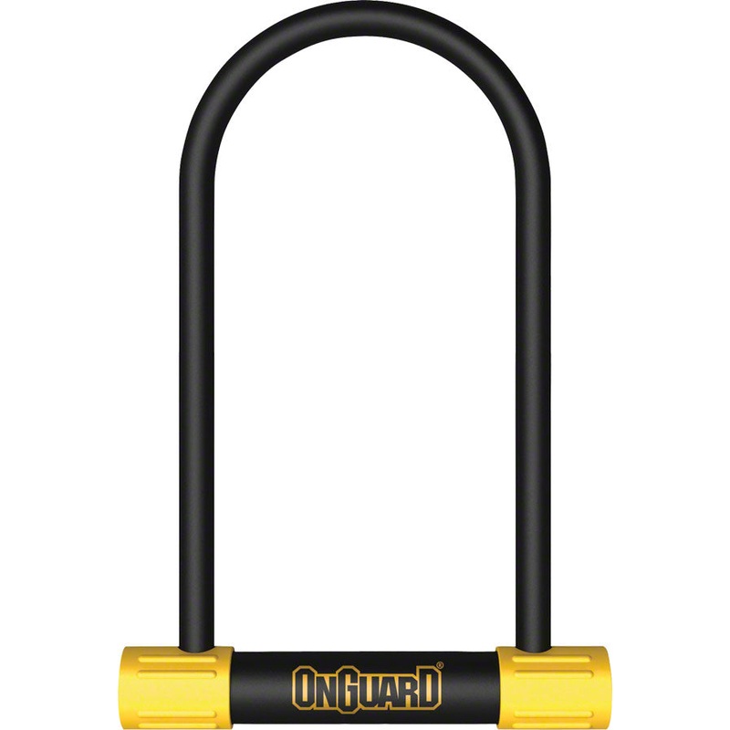 OnGuard BullDog Series U-Lock – 4.5 x 9″, Keyed, Black/Yellow, Anti-Theft