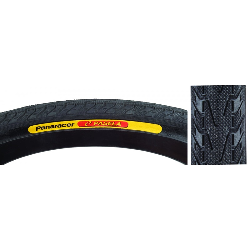Panaracer Pasela 26 x 1.25 Wire PSI 100 TPI 60 Black/Bsk Reflective Hybrid AH26125BLX-18