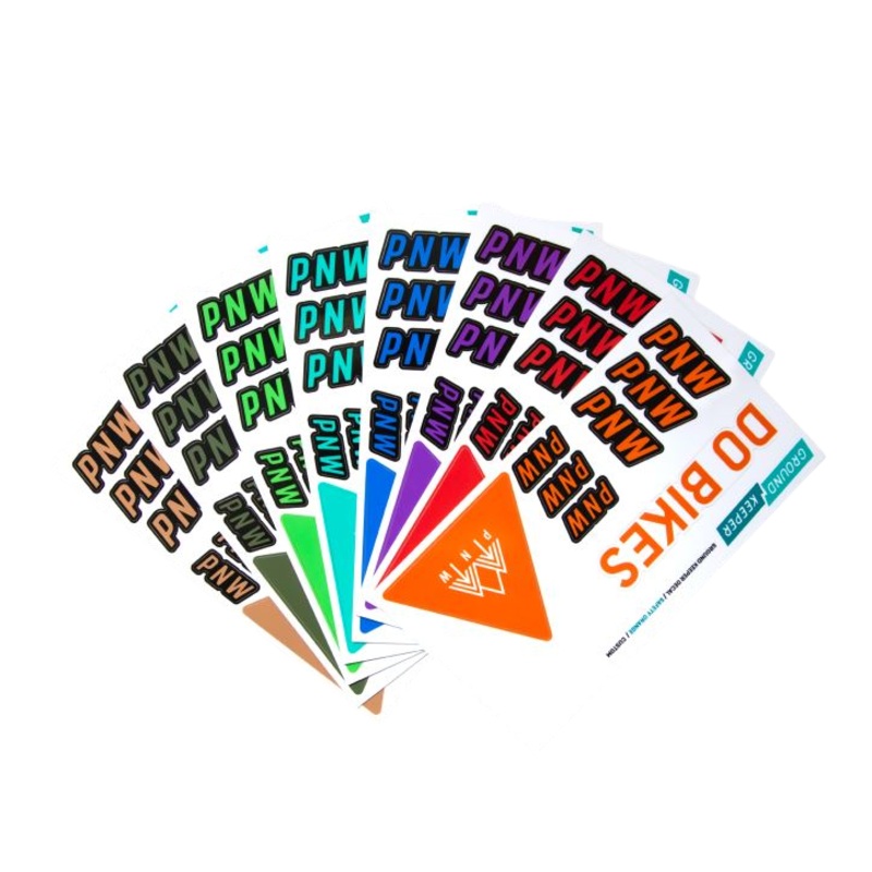 PNW Components X Ground Keeper Custom Handlebar Decal Sheet Teal