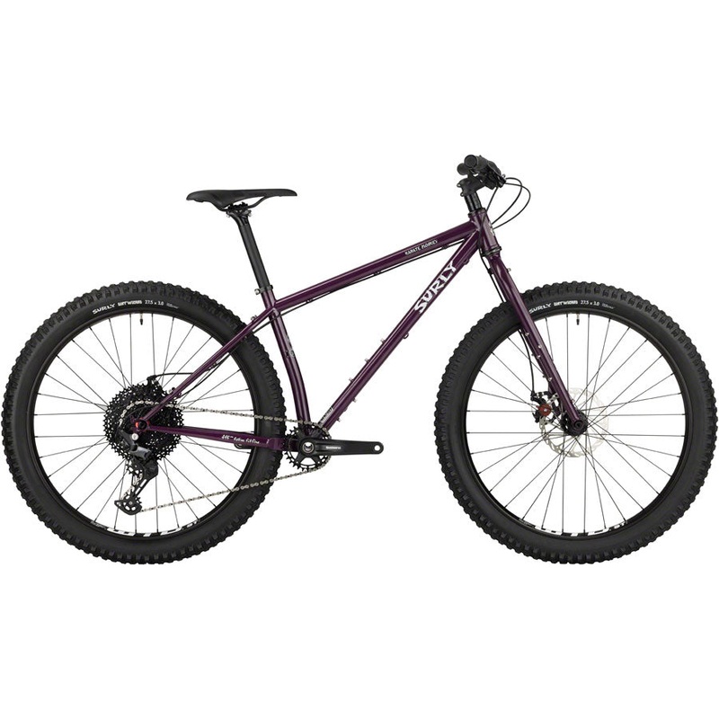 Surly Karate Monkey Bike – 27.5″ Steel Organic Eggplant Medium