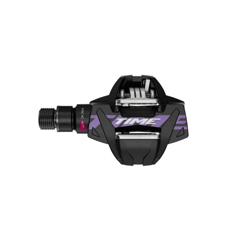 Time XC 6 Clipless Pedals – Black-Purple Black – Purple B1 – Includes ATAC Standard Cleats