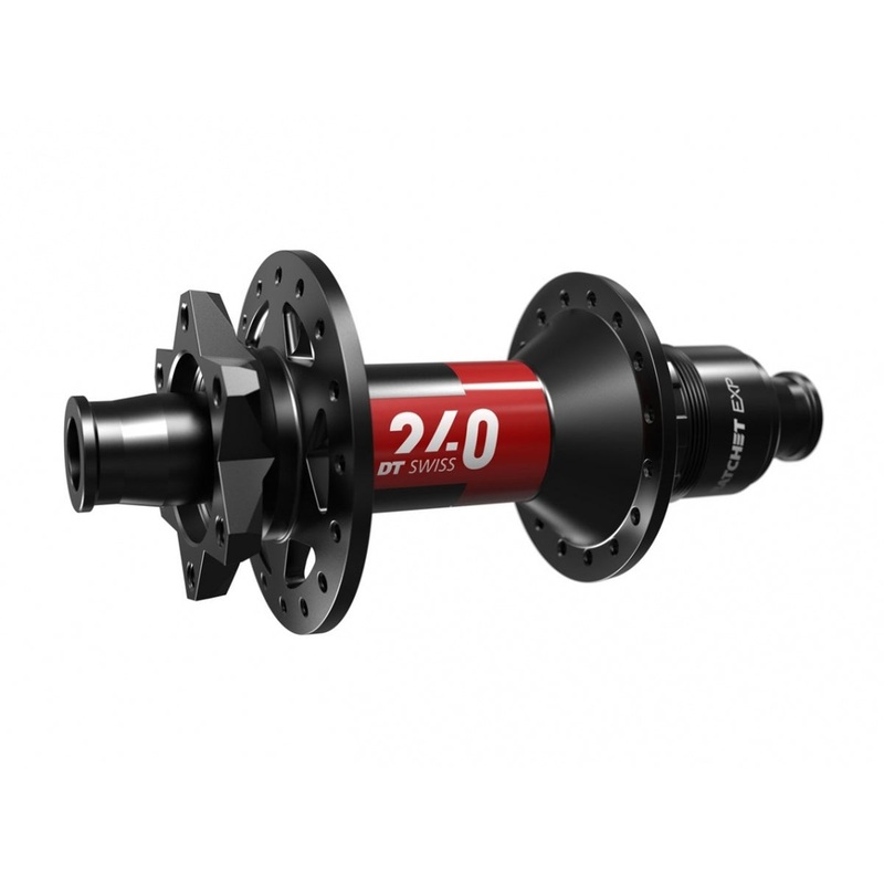 DT Swiss 240 MTB Disc Hub – Rear – Black-Red – OEM Black – Red 12x157mm – SRAM XD 32h