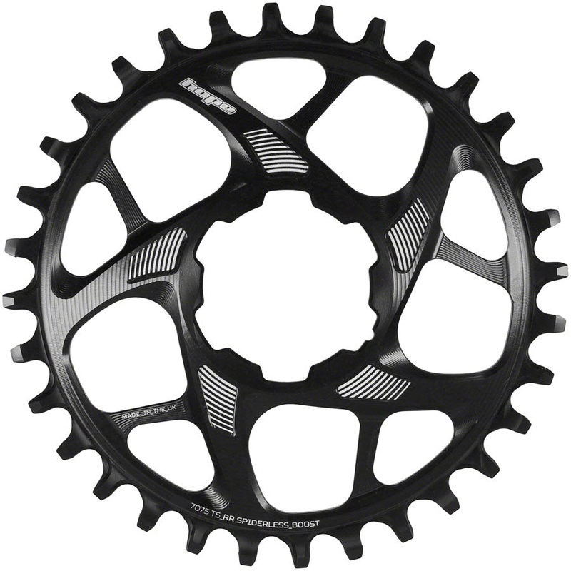 Hope Spiderless Retainer Chainring – 28t, Boost, Hope Direct Mount, R22, Black