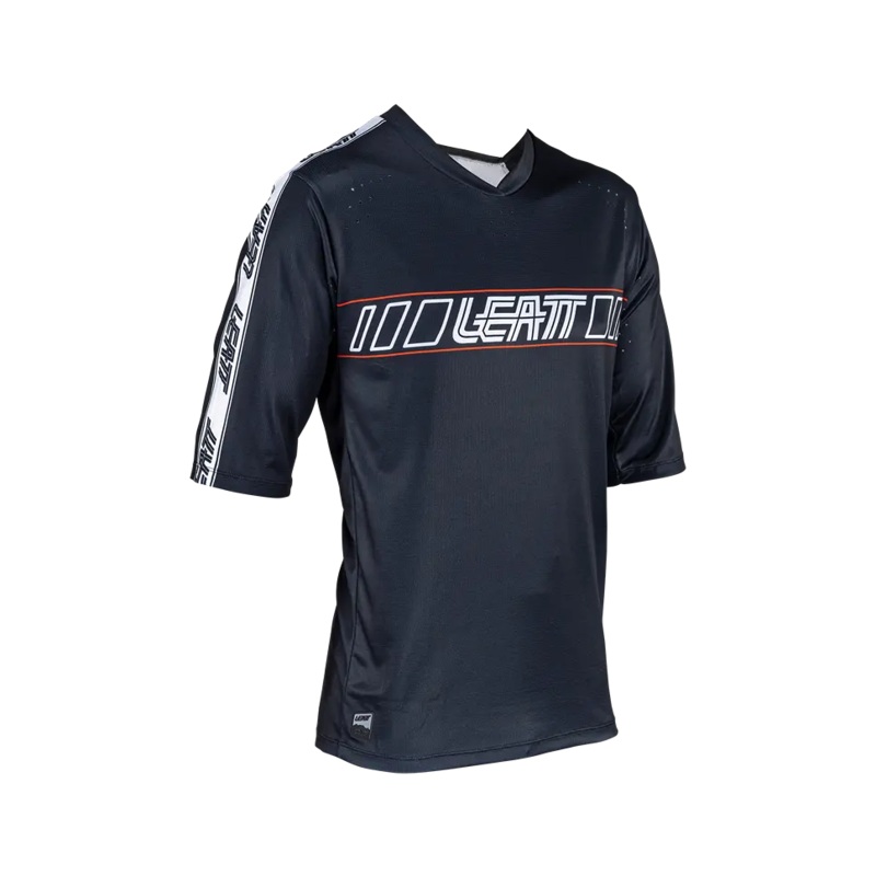 Leatt Enduro 3.0 Short Sleeve MTB Jersey – Black – 2024 Black X-Small